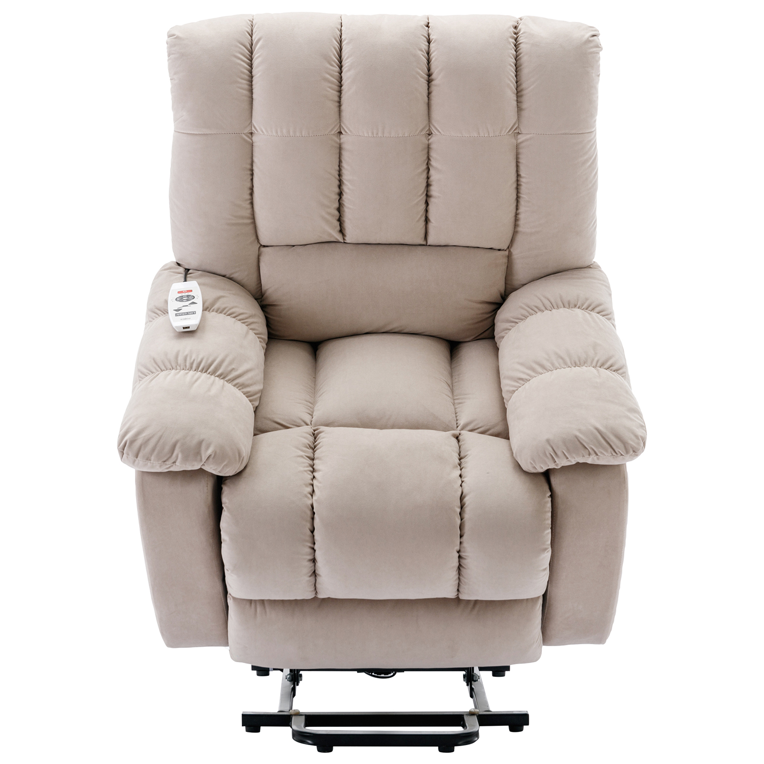 Kepooman Massage Recliner, Power Lift Recliner with Heat, Vibration and Side Pockets for Living Room, Bedroom's, Power Single Sofa, Beige Kepooman Massage Recliner, Power Lift Recliner with Heat, Vibration and Side Pockets for Living Room, Bedroom's, Power Single Sofa, Beige