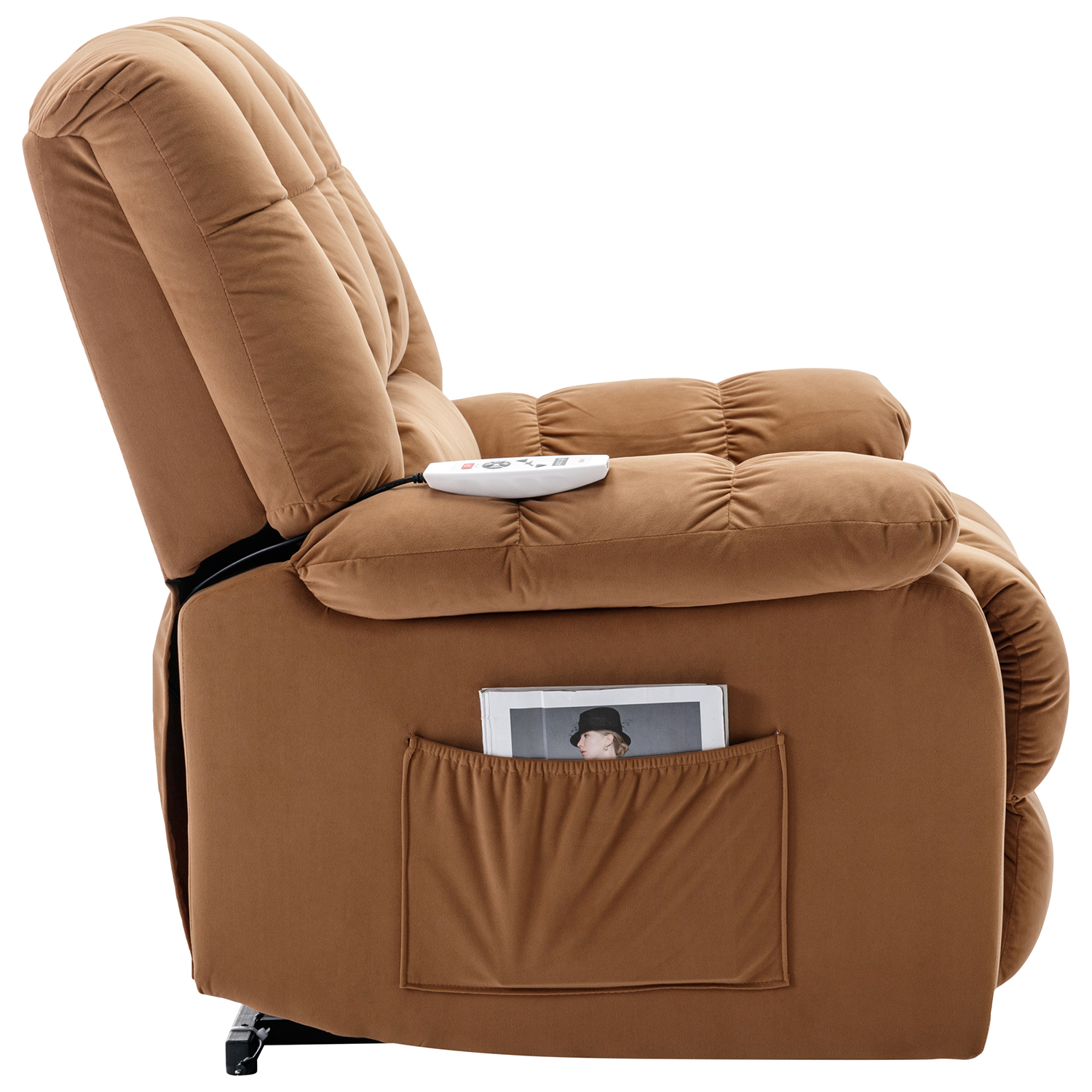 Kepooman Massage Recliner, Power Lift Recliner with Heat, Vibration and Side Pockets for Living Room, Bedroom's, Power Single Sofa, Light Brown Kepooman Massage Recliner, Power Lift Recliner with Heat, Vibration and Side Pockets for Living Room, Bedroom's, Power Single Sofa, Light Brown