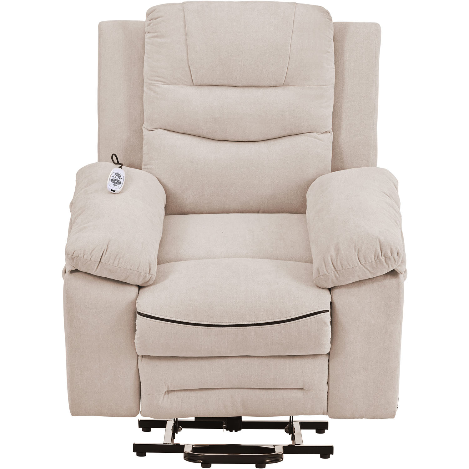 Kepooman Massage Recliner, Power Lift Chair for Elderly with Adjustable Massage and Heating Function, Recliner Chair with Infinite Position and Side Pocket, Beige Kepooman Massage Recliner, Power Lift Chair for Elderly with Adjustable Massage and Heating Function, Recliner Chair with Infinite Position and Side Pocket, Beige