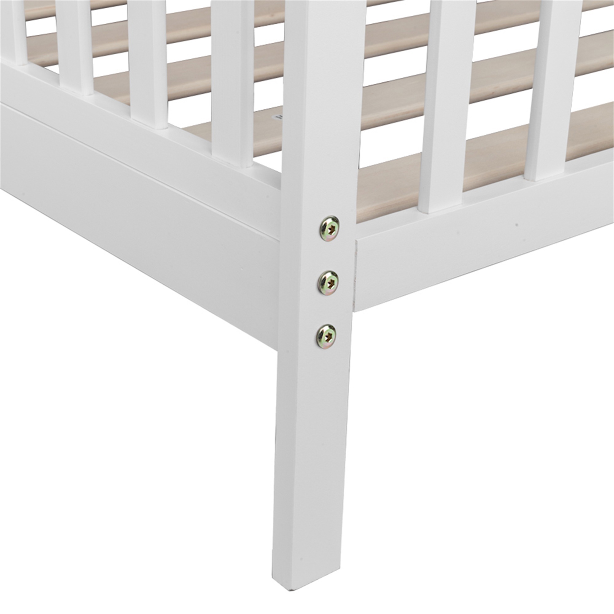 Kadyn Wooden Toddler Bed with Safety Rails, Low-Profile Design, Crib Made of Pine with Clean Lines to Match any Decor