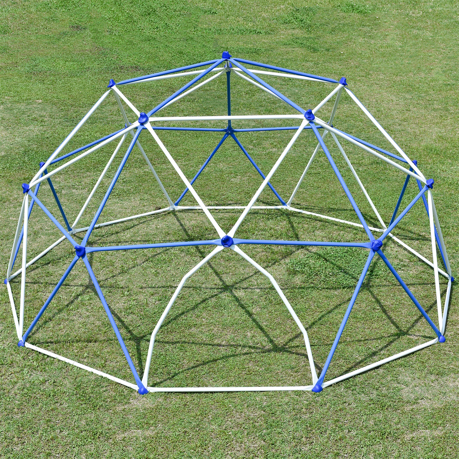 CIPACHO 132" Kids Climbing Dome Tower, Rust & UV Resistant Steel, Children's Outdoor Games, Blue + White