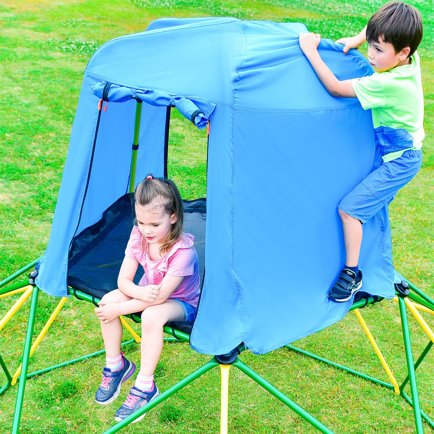 CIPACHO 120" Geometric Dome Climber Play Center, Kids Climbing Dome Tower, Green