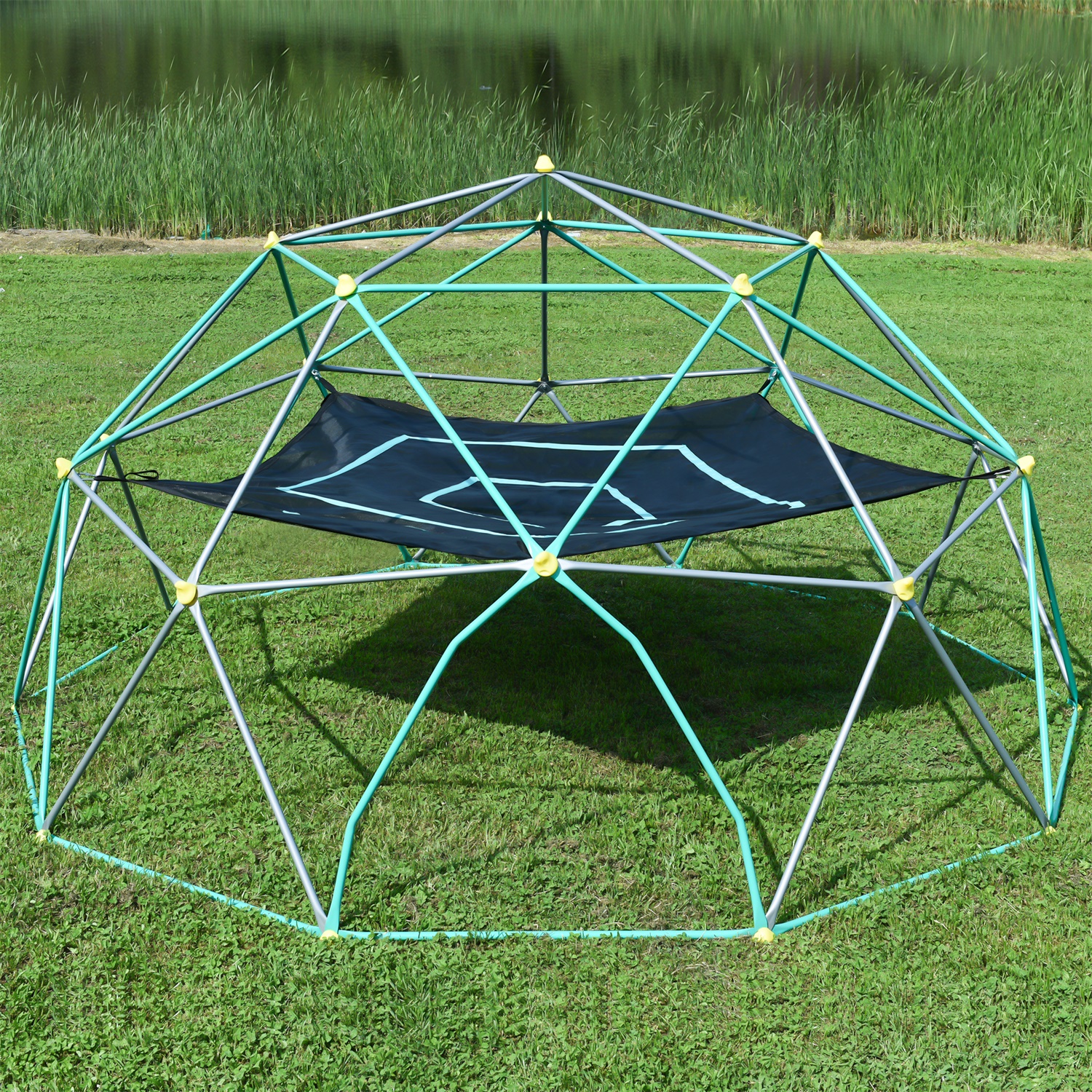 CIPACHO 156" Climbing Dome Upgraded Tower, Outside Toy for Kid 3-10, Green + Gray