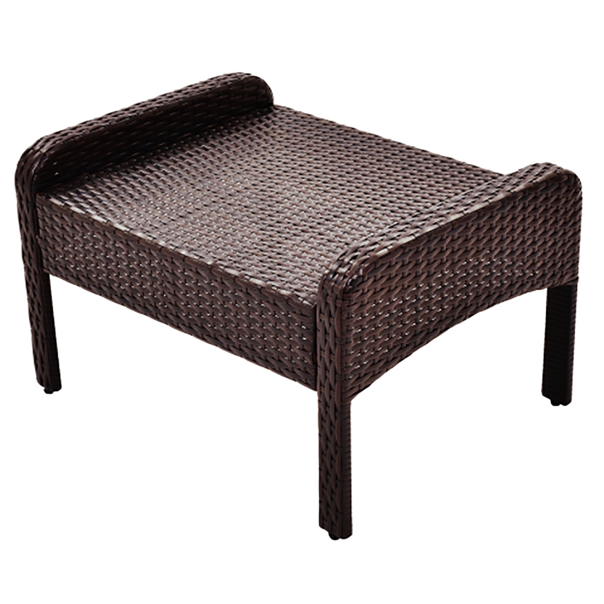 Kepooman 6 Piece All Weather Wicker PE Rattan Patio Outdoor Dining Conversation Set Sofa Set with Coffee Table, Sofa, Ottoman, Removable Cushions for Garden, Backyard, Porch, Poolside Kepooman 6 Piece All Weather Wicker PE Rattan Patio Outdoor Dining Conversation Set Sofa Set with Coffee Table, Sofa, Ottoman, Removable Cushions for Garden, Backyard, Porch, Poolside