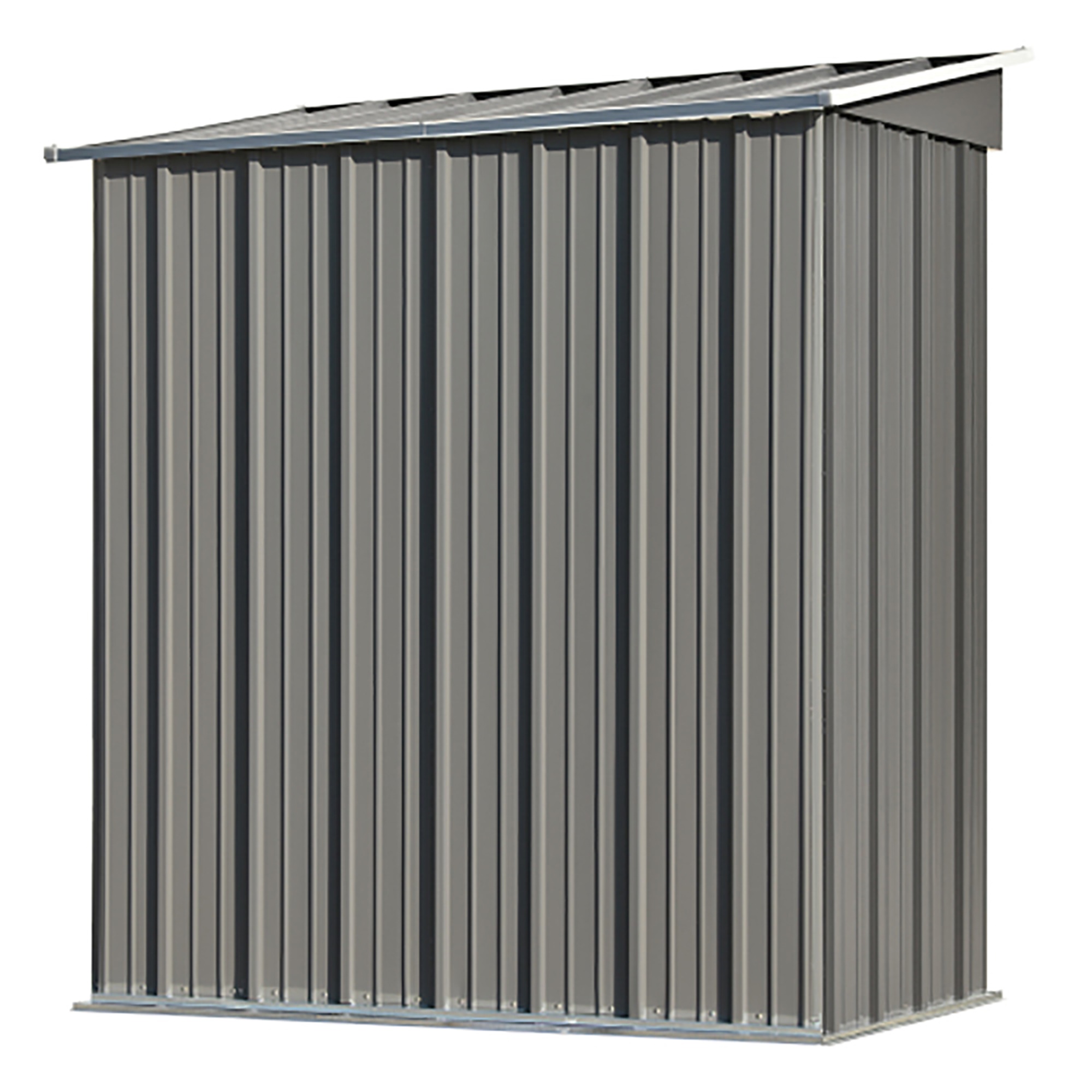 Kepooman 5ft W x 3ft L Garden Shed, Outdoor Storage Shed, Corrosion Resistant Metal Garden Shed with Locking Door, Gray Kepooman 5ft W x 3ft L Garden Shed, Outdoor Storage Shed, Corrosion Resistant Metal Garden Shed with Locking Door, Gray