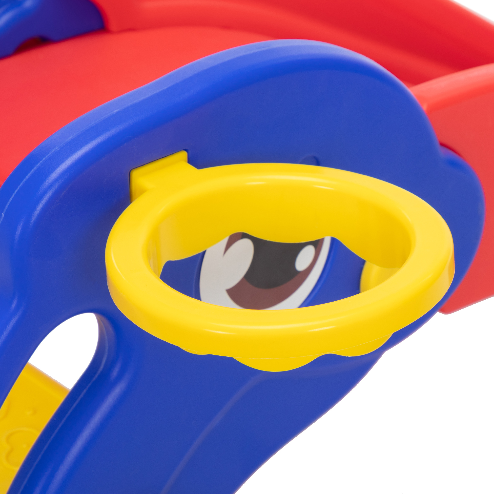 Kepooman 3 in 1 Toddler Slide Kids Slide, 45.3" Dolphins Play Slide for Outdoor and Indoor, Play Slide with Basketball Hoop, Ball and Ladder, Red and Blue Kepooman 3 in 1 Toddler Slide Kids Slide, 45.3" Dolphins Play Slide for Outdoor and Indoor, Play Slide with Basketball Hoop, Ball and Ladder, Red and Blue