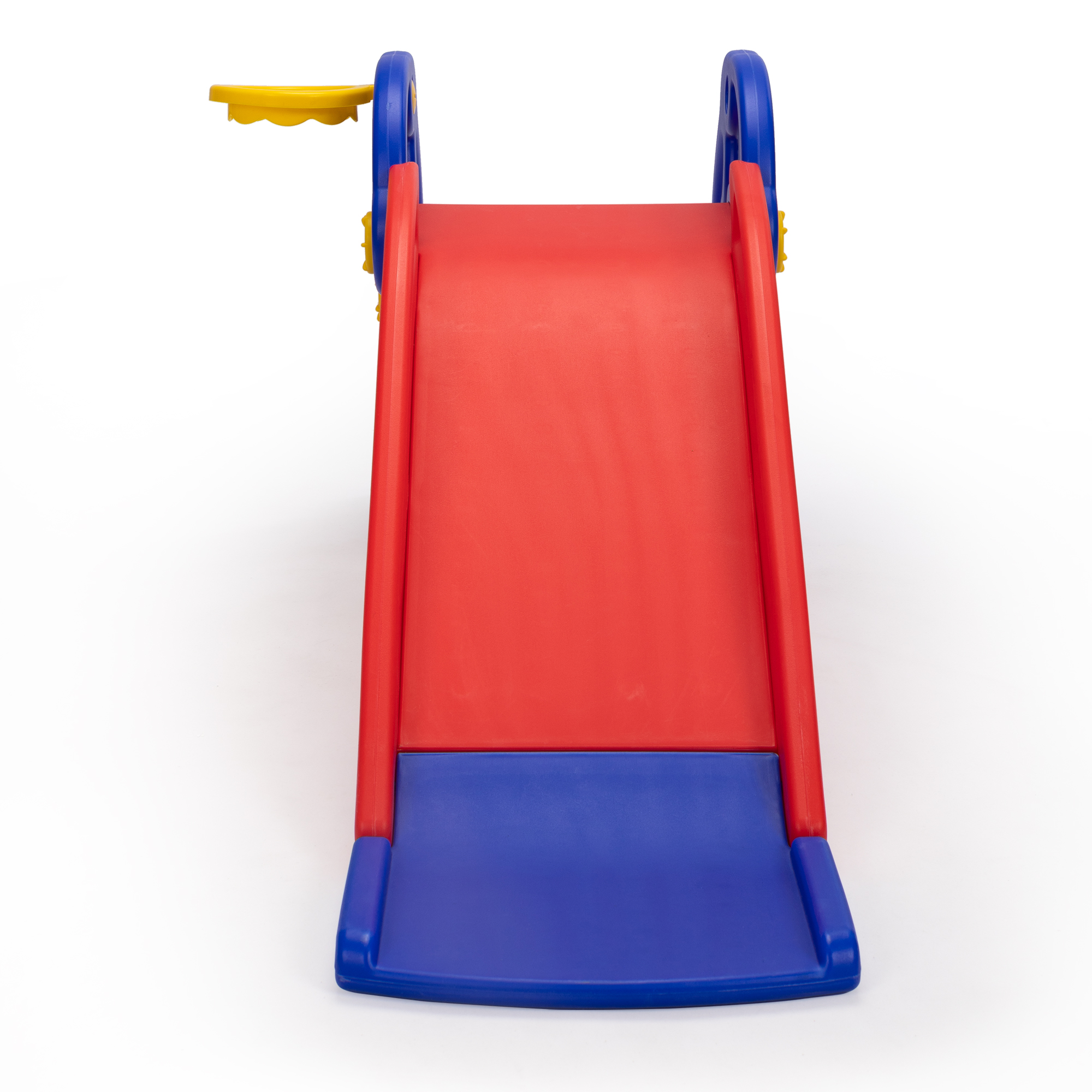 Kepooman 3 in 1 Toddler Slide Kids Slide, 45.3" Dolphins Play Slide for Outdoor and Indoor, Play Slide with Basketball Hoop, Ball and Ladder, Red and Blue Kepooman 3 in 1 Toddler Slide Kids Slide, 45.3" Dolphins Play Slide for Outdoor and Indoor, Play Slide with Basketball Hoop, Ball and Ladder, Red and Blue