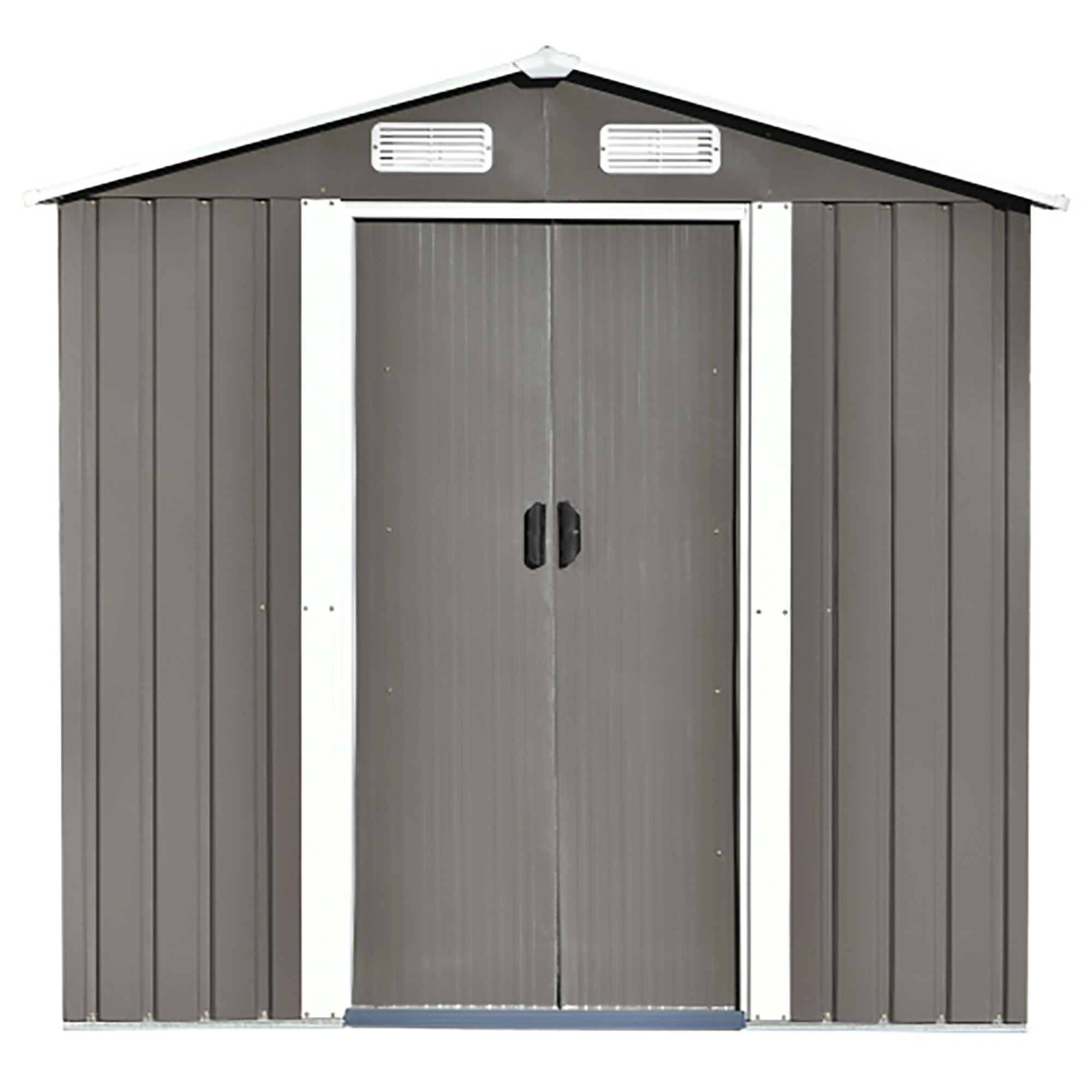 Kadyn Outdoor Storage Shed, Bike Shed Garden Shed, Metal Storage Shed, Tool Cabinet with Vents and Base, Great for Storing Patio Furniture, Garden Tools, Gray