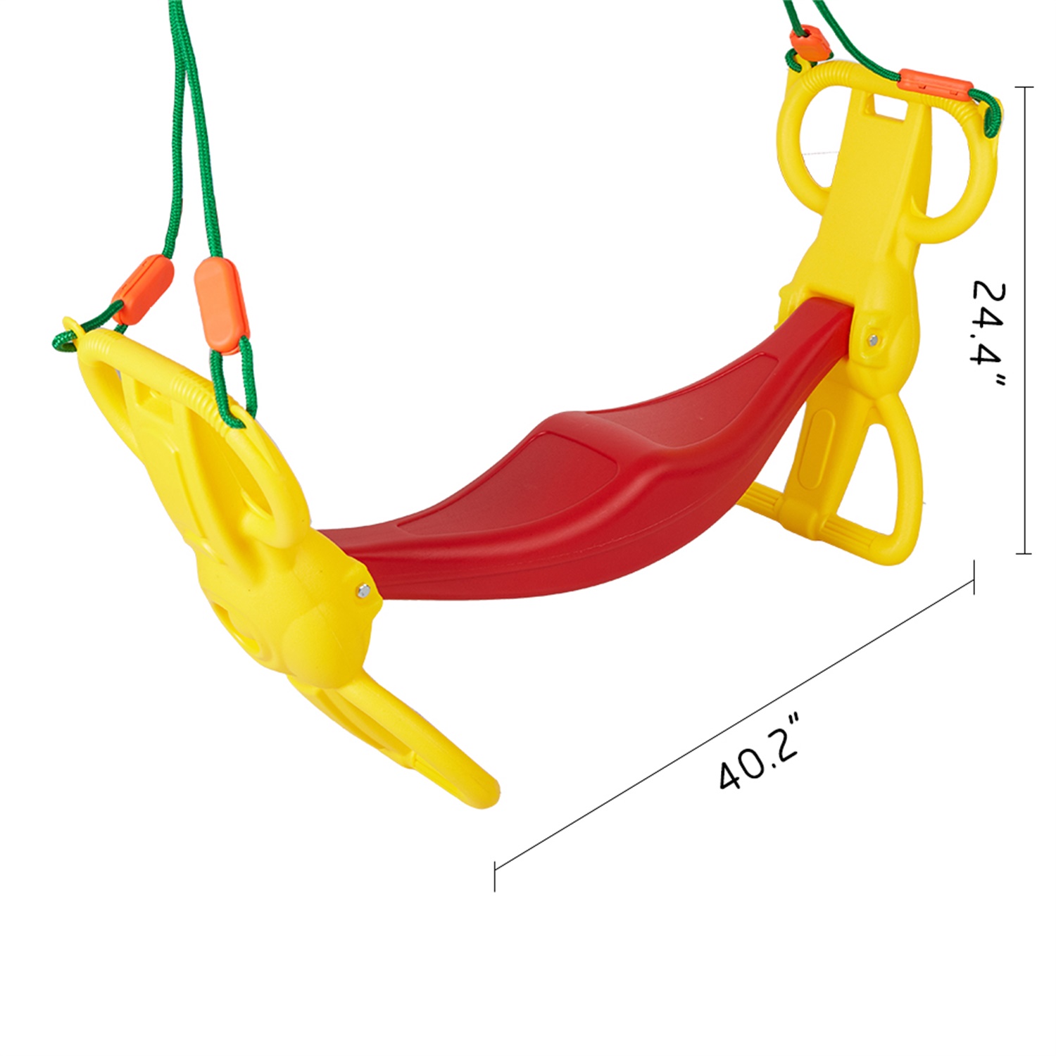 CIPACHO Multi-Child Swing Set Back to Back Rider Glider without Swing Frame